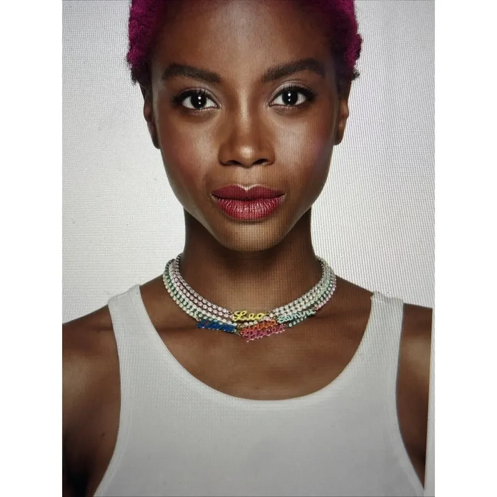 Original TOVA Necklace, Swarovski Crystals, Gold Plated Cancer